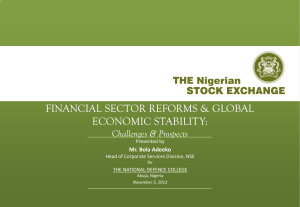 Click to edit Master title style FINANCIAL SECTOR REFORMS &amp; GLOBAL