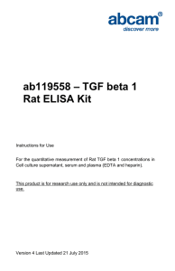 ab119558 – TGF beta 1 Rat ELISA Kit