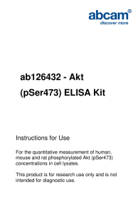 ab126432 - Akt (pSer473) ELISA Kit  Instructions for Use