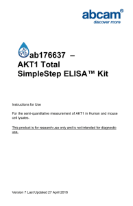 ab176637  – AKT1 Total SimpleStep ELISA™ Kit