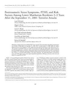 Posttraumatic Stress Symptoms, PTSD, and Risk