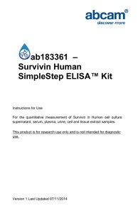 ab183361  – Survivin Human SimpleStep ELISA™ Kit