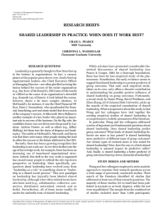 r Academy of Management Perspectives 2015, Vol. 29, No. 3. Online only
