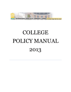COLLEGE POLICY MANUAL 3 201