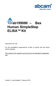 ab199080  –    Bax Human SimpleStep ELISA™ Kit