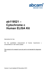 ab119521 – Cytochrome c Human ELISA Kit