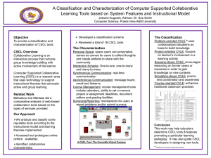 A Classification and Characterization of Computer Supported Collaborative