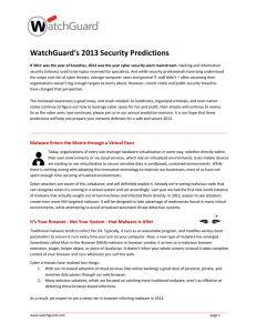 WatchGuard’s 2013 Security Predictions