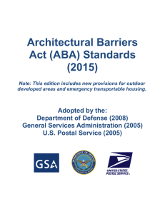 Architectural Barriers Act (ABA) Standards (2015)