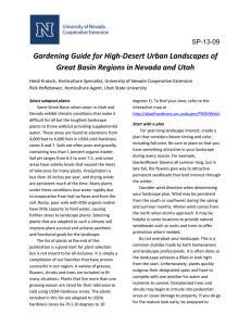 Gardening Guide for High-Desert Urban Landscapes of