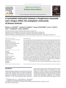 A mutualistic interaction between a fungivorous nematode of Bromus tectorum