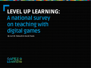 LeveL up Learning:  A national survey on teaching with