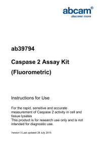 ab39794 Caspase 2 Assay Kit (Fluorometric) Instructions for Use