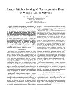 Energy Efficient Sensing of Non-cooperative Events in Wireless Sensor Networks