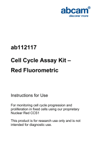 ab112117 Cell Cycle Assay Kit – Red Fluorometric Instructions for Use