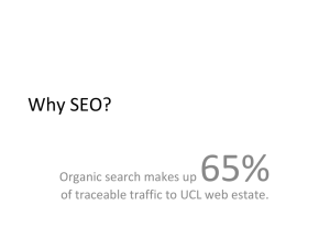 65% Why SEO? Organic search makes up