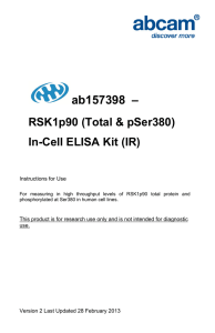 ab157398  – RSK1p90 (Total &amp; pSer380) In-Cell ELISA Kit (IR)