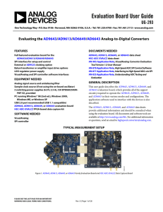 Evaluation Board User Guide UG-293