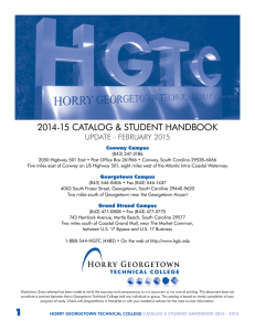 2014-15 CATALOG &amp; STUDENT HANDBOOK  UPDATE - FEBrUAry 2015 Conway Campus