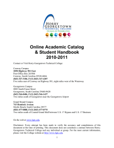 Online Academic Catalog &amp; Student Handbook 2010-2011