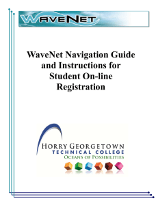 WaveNet Navigation Guide and Instructions for Student On-line