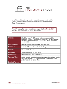 A differential autoregressive modeling approach within a