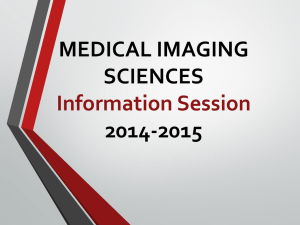 MEDICAL IMAGING SCIENCES  2014-2015