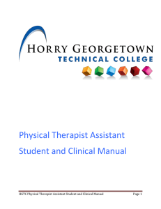 Physical Therapist Assistant Student and Clinical Manual