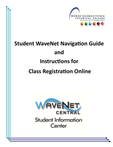   Student WaveNet Naviga on Guide   and   Instruc ons for  