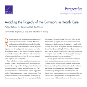 R Perspective Avoiding the Tragedy of the Commons in Health Care