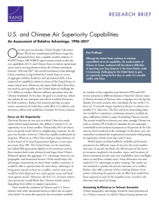 O U.S. and Chinese Air Superiority Capabilities