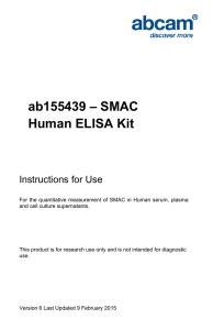 ab155439 – SMAC Human ELISA Kit Instructions for Use