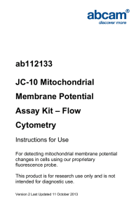 ab112133 JC-10 Mitochondrial Membrane Potential Assay Kit – Flow