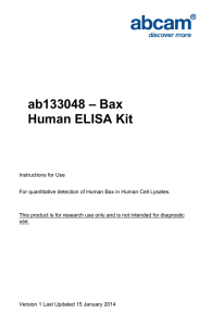 ab133048 – Bax Human ELISA Kit