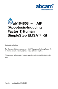 ab184858  –    AIF (Apoptosis-Inducing Factor 1) Human