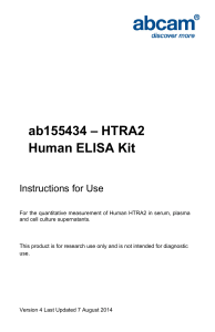 ab155434 – HTRA2 Human ELISA Kit Instructions for Use