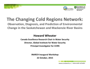The Changing Cold Regions Network: