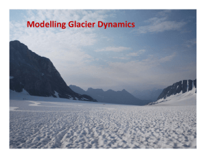 Modelling Glacier Dynamics