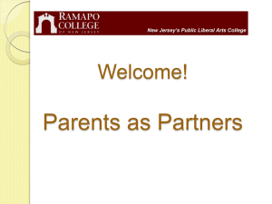 Parents as Partners Welcome!
