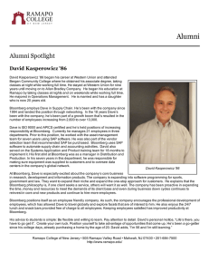 Alumni Alumni Spotlight David Kasperowicz