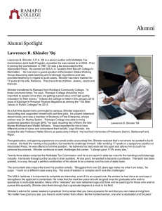 Alumni Alumni Spotlight Lawrence B. Shinder ’89