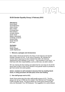 50:50 Gender Equality Group, 6 February 2012