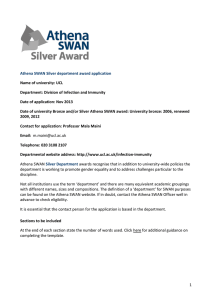 Athena SWAN Silver department award application Name of university: UCL