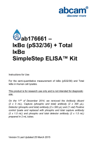 ab176661 – IĸBα (pS32/36) + Total IĸBα SimpleStep ELISA™ Kit