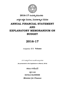 2016-17 ANNUAL FINANCIAL STATEMENT AND