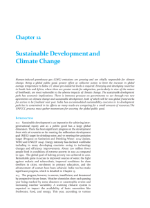 Sustainable Development and Climate Change Chapter 12