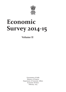 Economic Survey 2014-15 Volume II Government of India