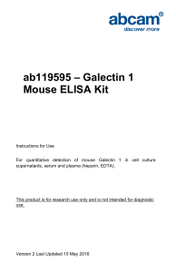 ab119595 – Galectin 1 Mouse ELISA Kit