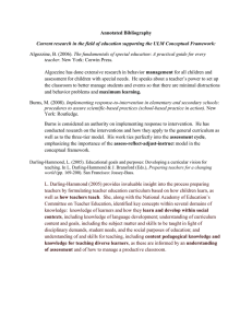 Annotated Bibliography The fundamentals of special education