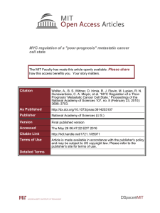 MYC regulation of a &#34;poor-prognosis&#34; metastatic cancer cell state Please share